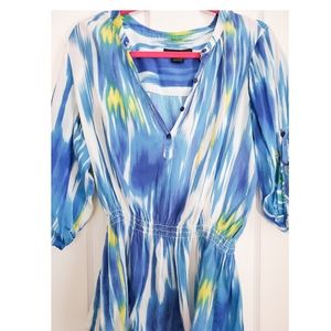 ❤  Calvin Klein blue and white top size L